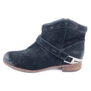 UGG Austin Black Suede Ankle Boots 9
